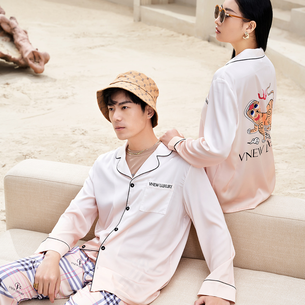 Night Pajama Suit Soft Plus Size Pajamas Ladies Custom Satin Custom Silk Pjs Pajama Sets Women Long Sleeve Sleepwear 