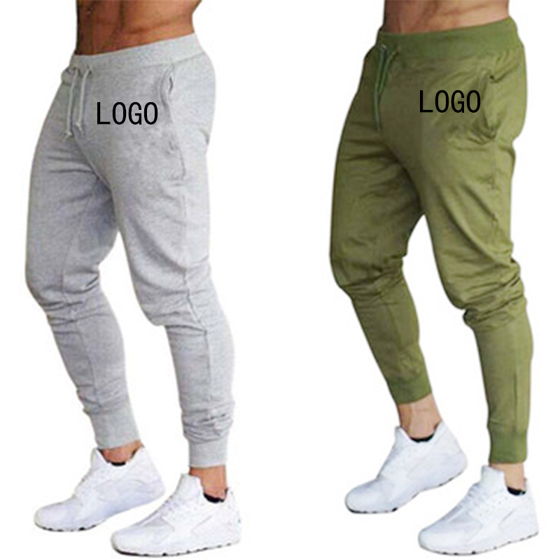 Customized Gym Sweatpants With Elastic Men&#39;s Jogger Pants Trousers Solid Tapered Men&#39;s Pants &amp; Trousers 