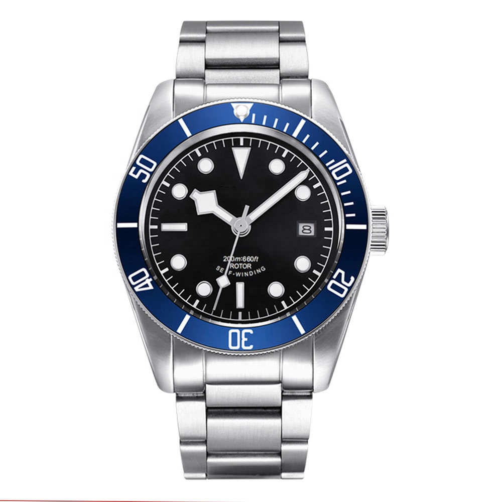 Watches Men Luxury Brand Automatic Seagull Movement Full Stainless Steel Men Watch Sapphire Glass 