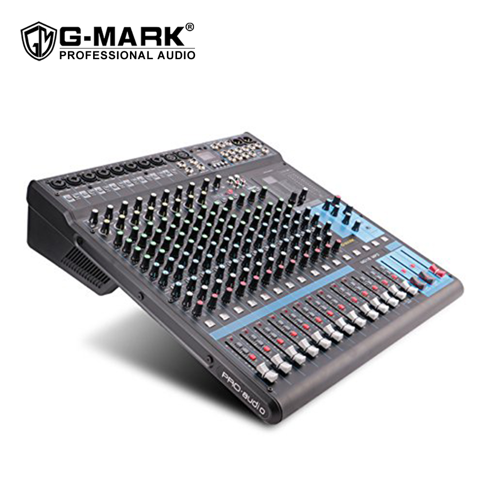 G-mark Mg16mp3 Dj 24-bit Spx Effects Blue Tooth Usb Interface Sound Board Console System 16 Channel Professional Audio Mixer 