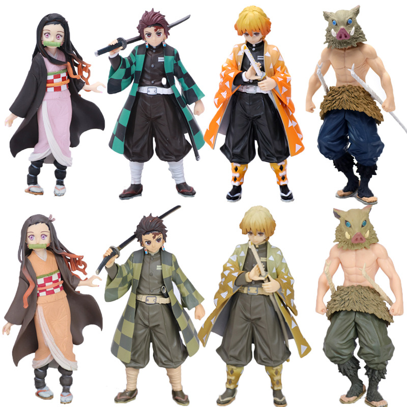 Demon Slayer 8 Style Kimetsu No Yaiba Anime Pvc Action Model Figure Toys Action Figure 