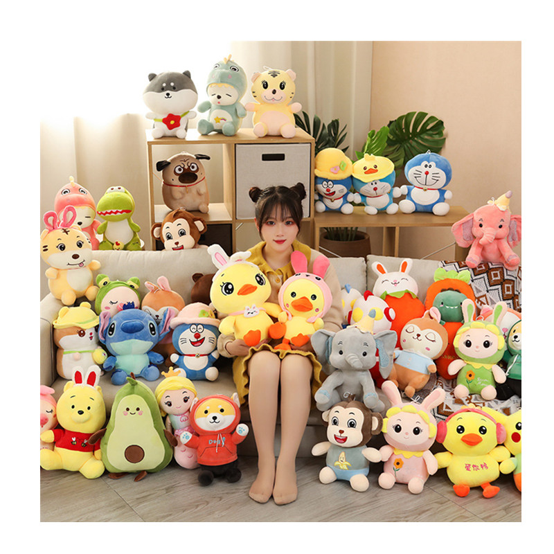 Factory Cheap Promotional Crane Machine 7&quot; Plush Toys,Claw Machine Doll,Plush Stuffed Animal Toys For Crane Machine 
