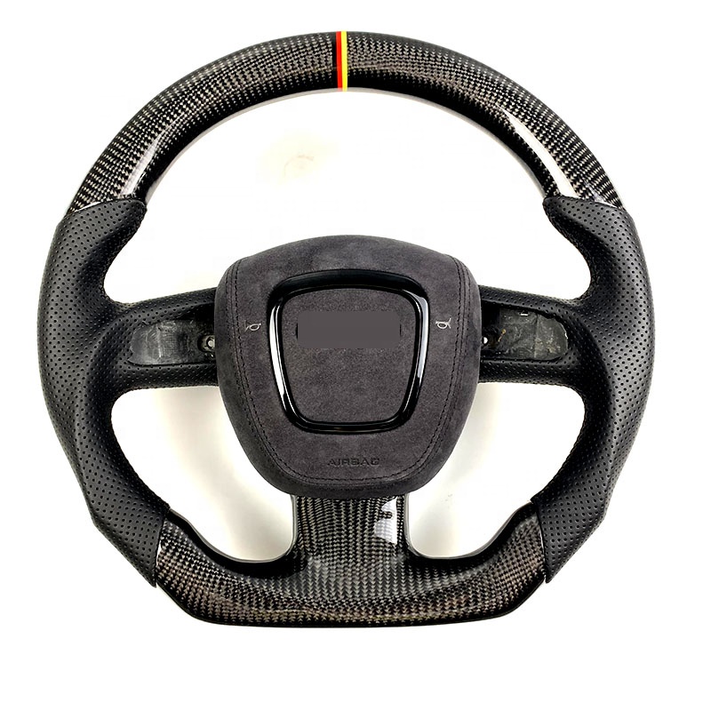 For Audi Q5 Q7 Tt Rs R8 A3 S3 Rs3 A4 A5 S4 S5 Rs4 Rs5 B9 Pa A6 A7 C8 A8 D5 Carbon Fiber Steering Wheel 