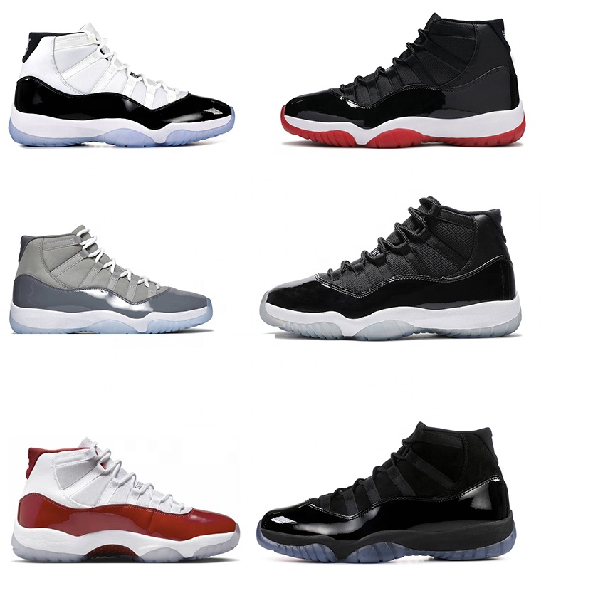 Top Quality Aj 11 Cherry Red Basketball Sneakers New Style Fashion Running Outdoor Trendy Shoes Retro 11 Shoes 