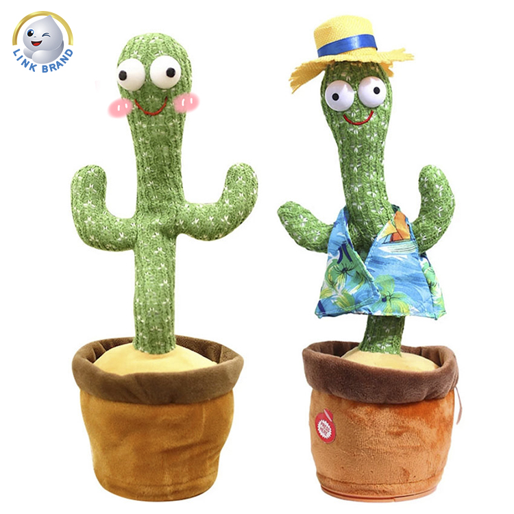 Custom Twisting Cactus Talking Usb Charging Battery Electric Dancing Cactus Toy Dancing Cactus Toy 