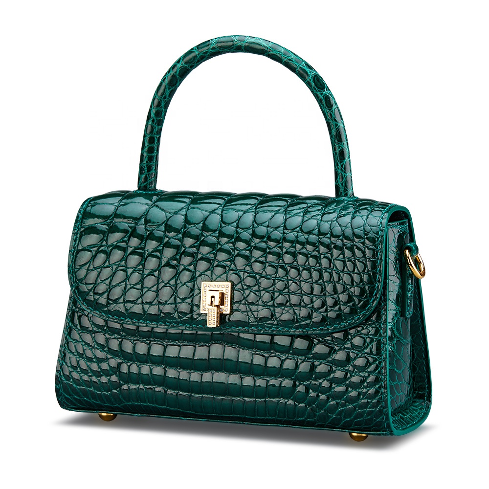 Crocodile Skin Bag Real Crocodile Leathe Luxury Crossbody Handbags For Women