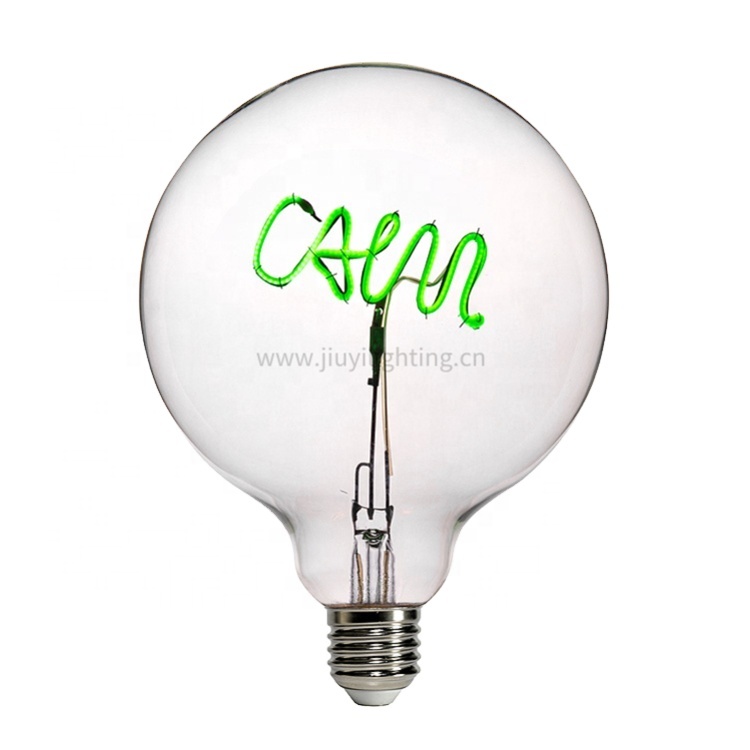 New Design Love Dream Home Happy Word Letter Decoration Led Filament Bulb Customized Led Filament Decorative Bulb 
