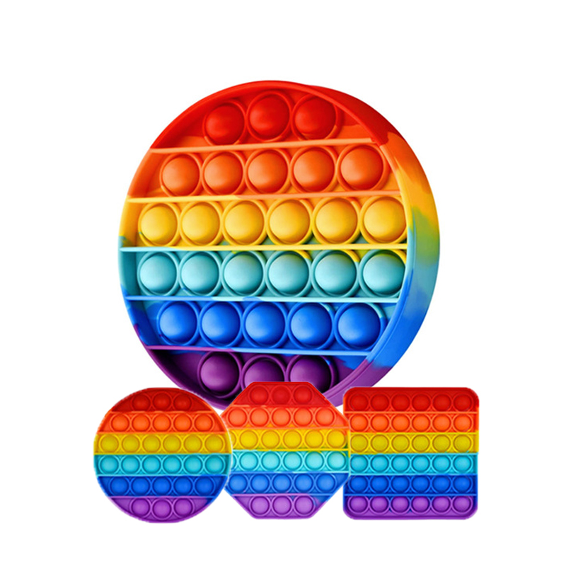 2022 Amazon Hot Sell Pop Fidgets Toy Sensory Children Stress Relief Toys Classic Fidget Silicone Other Education Toys For Kids 