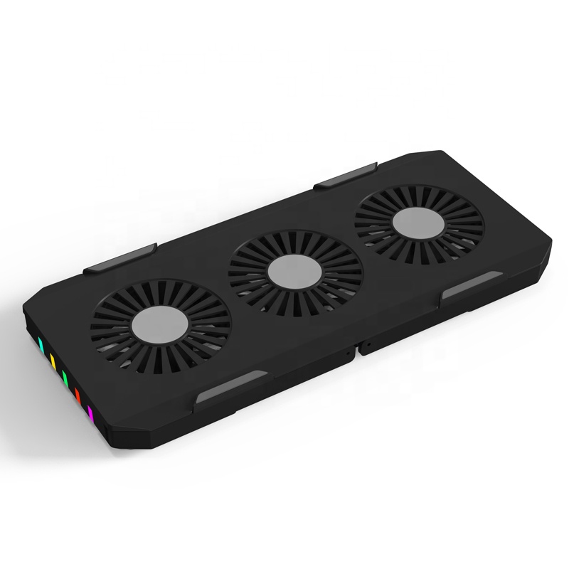 Laptop Desk Support Dual Cooling Fan Notebook Computer Stand Foldable Cooling Pad For Laptop Cooler Oem 