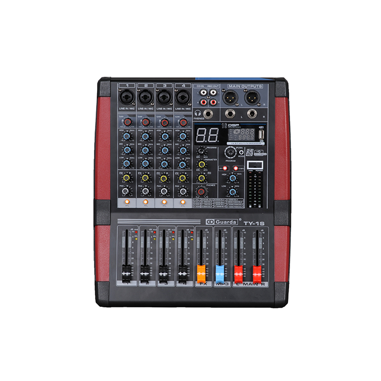 Professional 99 Dsp Effect 4 Channels Usb Interface Controller Sound Mixer For Home Music Karaoke 