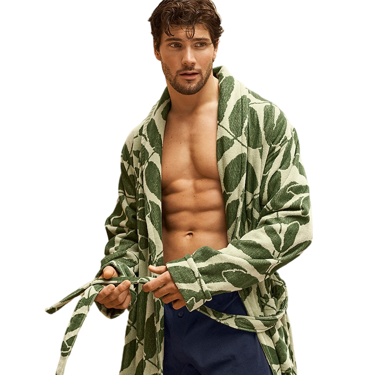 Hood Warm Plus Size Microfibre Fleece Dressing Gown Side Pockets Pijama Custom Logo Mens Flannel Robe 