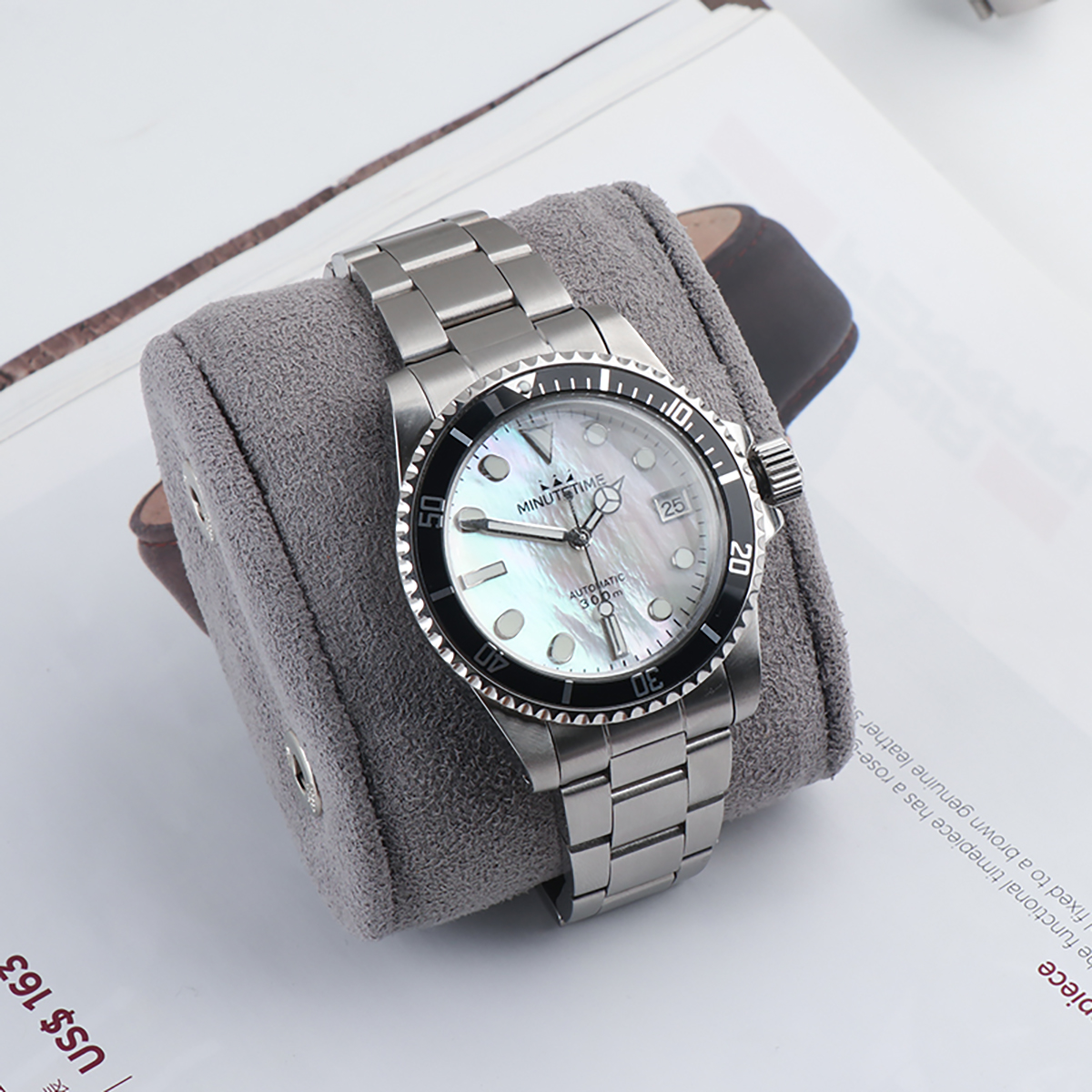 Minutetime New Luxury Men&#39;s Wristwatch Waterproof Business Luminous Mens Watches Stainless Steel Automatic Mechanical Male Watch 