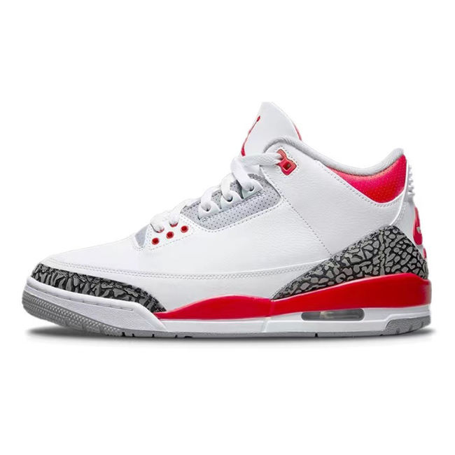 Air Jordan 3 Retro Fire Red Men Women Sneakers Fashion Casual Sports Shoes Basketball Shoes Nike Jordan 3 Brand Shoes 