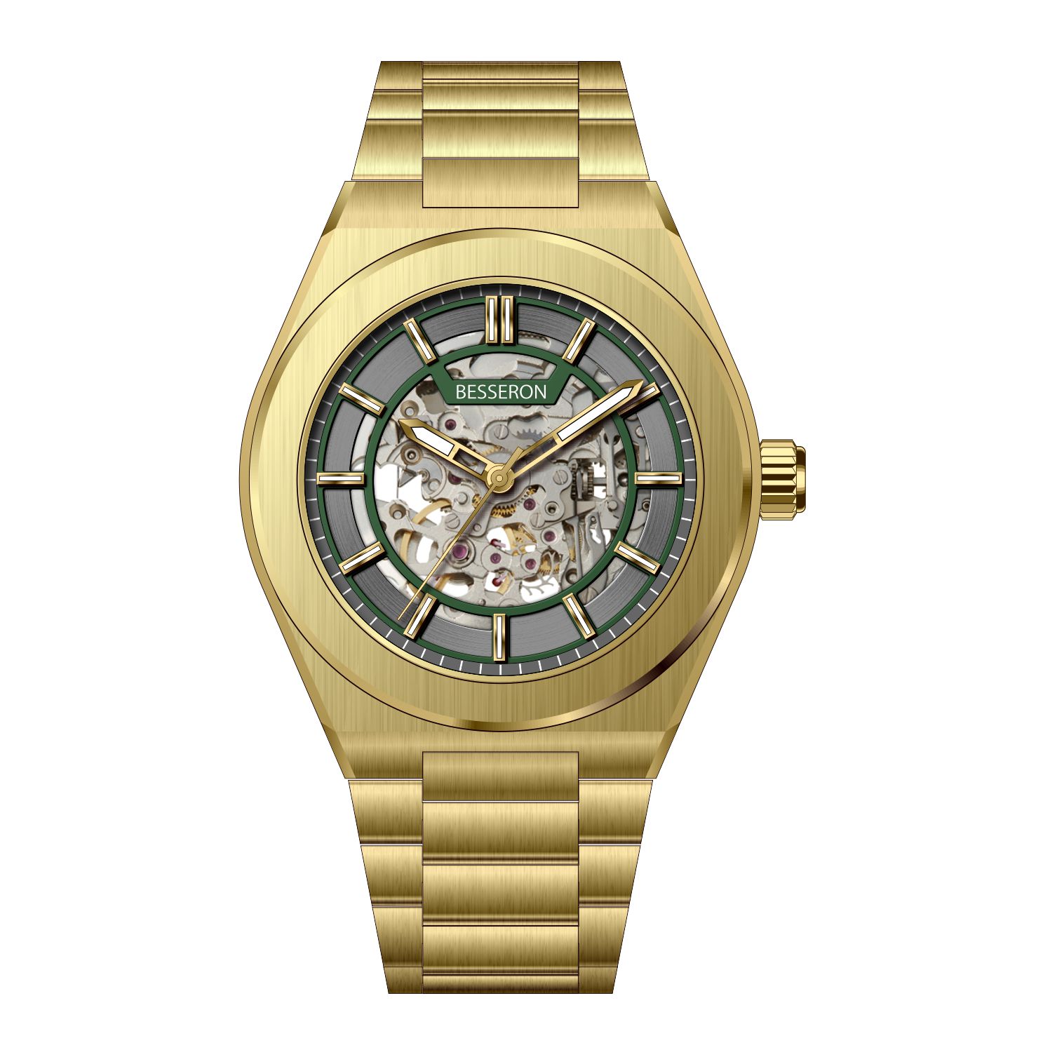 Custom Your Own Logo Automatic Movement Mens Watch Relogio Fashion Stainless Steel Hollow Out Men Mechanical Watches 