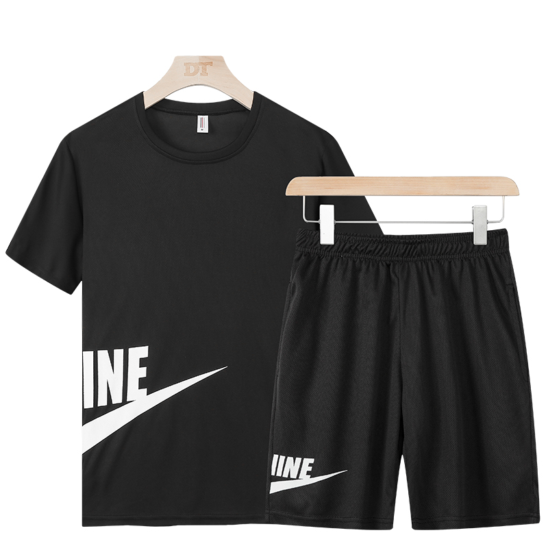 Promotional Top Quality Casual Men&#39;s Summer Short Tracksuit Set Plain Fitness Wear Jogging Tracksuit Two Piece Short Set For Men 