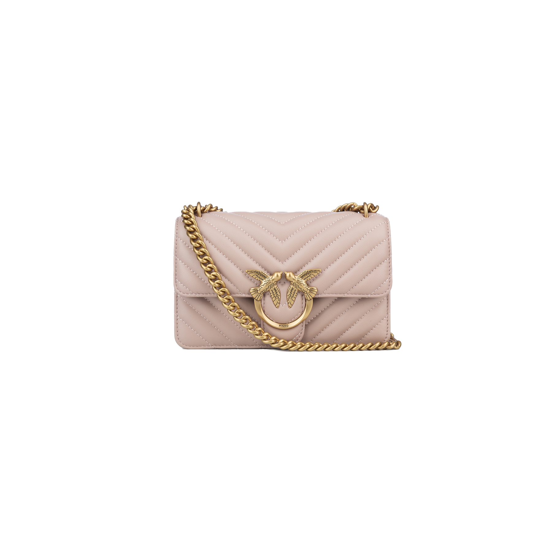 SHOULDER BAGS Women PINKO  Beige, Pink, Gold