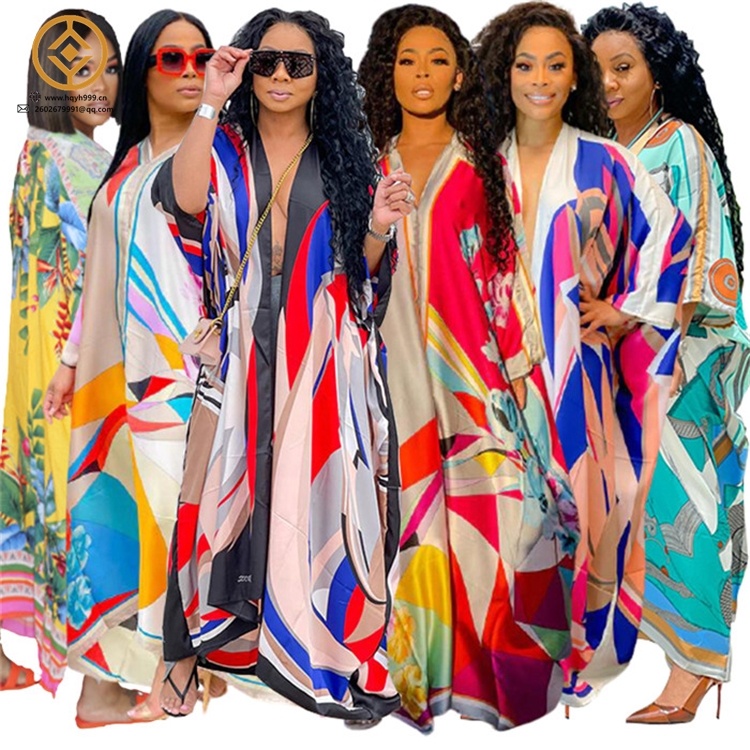 Jersey Short Set Women Long Sleeve Maxi Vacation Dress Fashion Woman Jumpsuit African Clothing Women&#39;s Clothing 