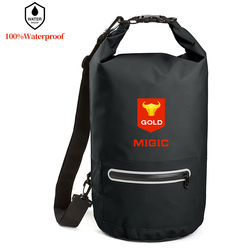 Popular Customize Logo Roll Top Outdoor Sport Swimming Ocean Backpack PVC Waterproof Camping Dry Bag Kayak Dry Pack