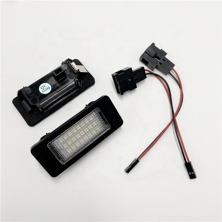 Error Free 18smd Led Tail Number License Plate Light For Audi A3 8p A6 4f A4 B6 Q7 Tdi Led Number Plate Lamps 
