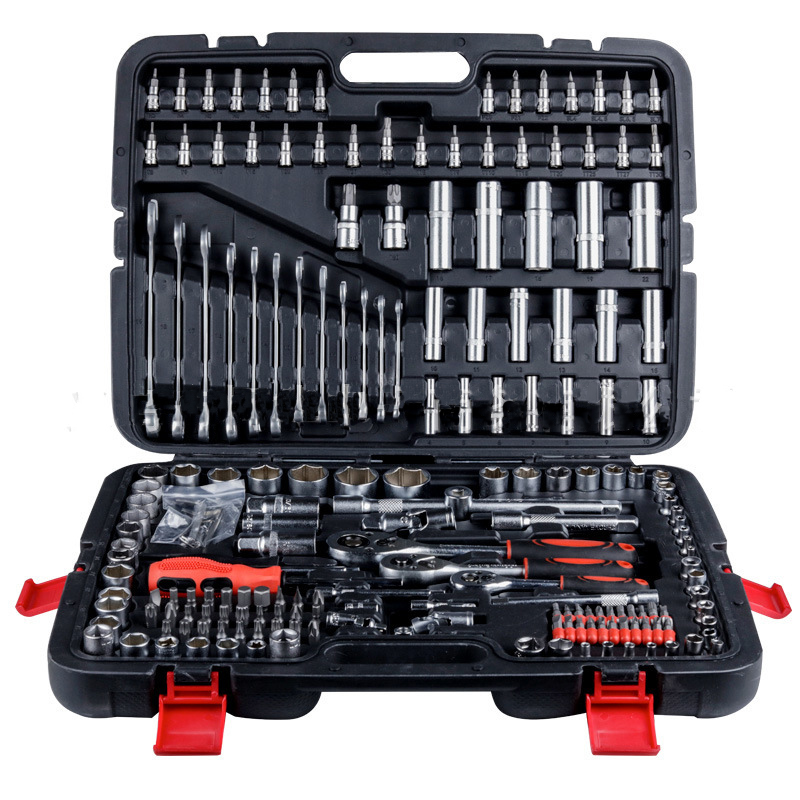 Hot Selling 215pcs Multifunctional Wrench Combination Spanner Socket Kit Car Repair Tool Set Box Mechanic 