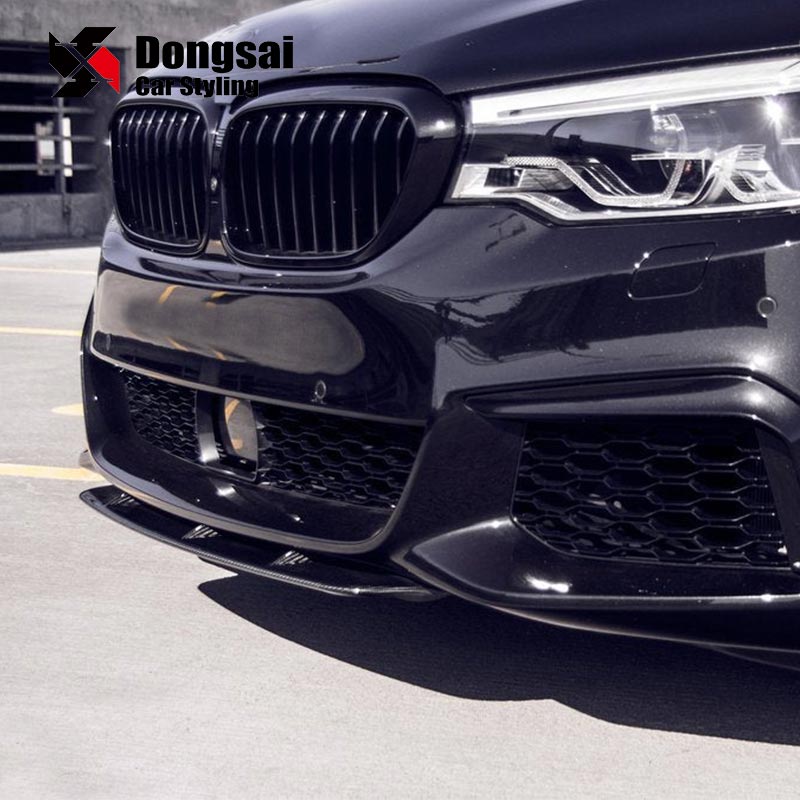 For Bmw F90 M5 Competition Add Mp Style Carbon Fiber Chin Lip Front Bumper Spoiler Splitter 2020+ 