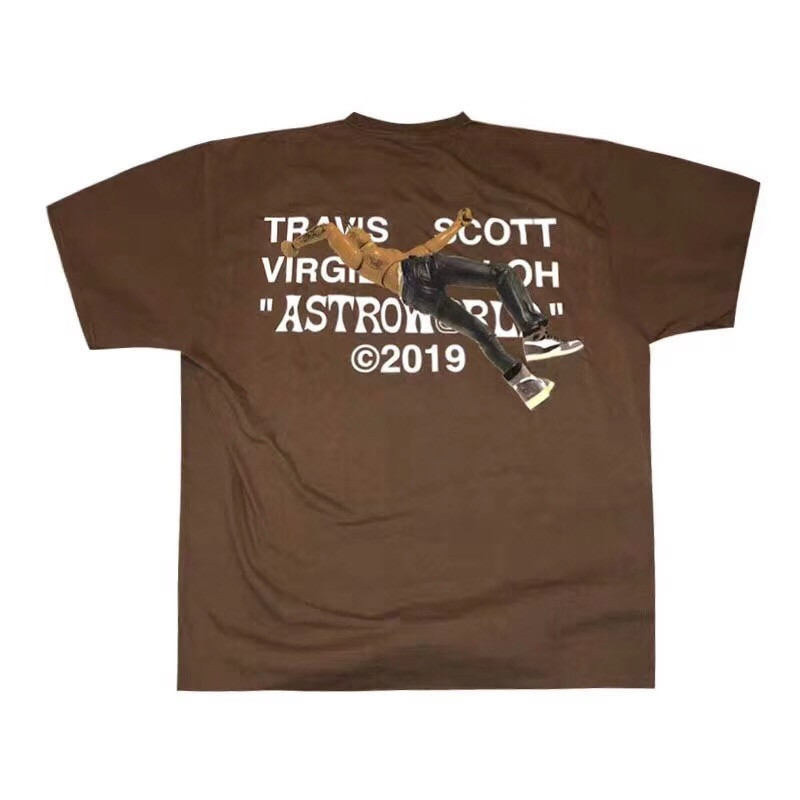 2019 Astroworld Travis Scott Virgil Abloh Tee T Men Women 1:1 Best Quality Tie Dyeing Travis Scott T-shirts 