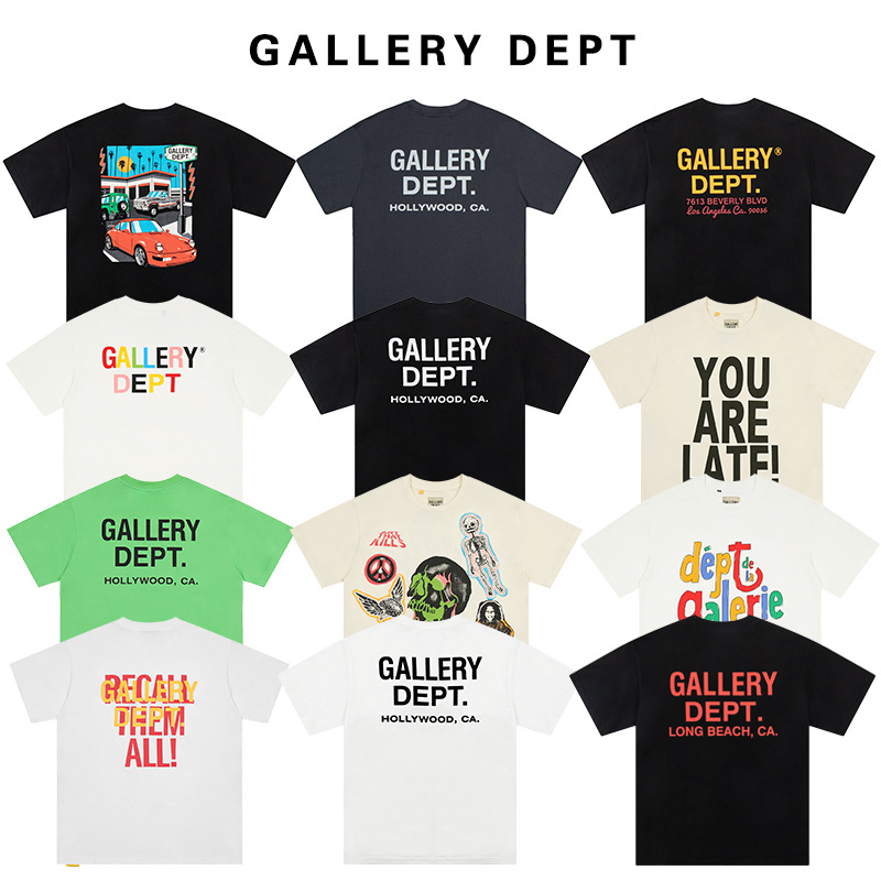 Unisex Gallery Dept T Shirt Streetwear Oversized T-shirt Men Designer Tshirt Graffiti Cotton Graphic Tees T-shirts For Men 