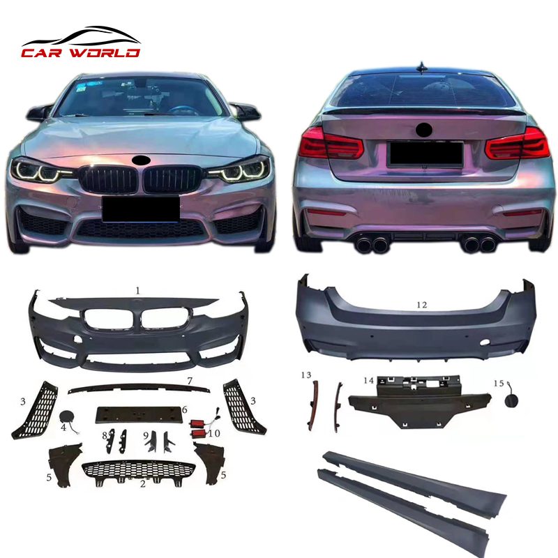 Best Sale Car Body Kit For Bmw 3 Series F30 F35 2012-2017 Bodykit Upgrade M3 Style Pp Front Rear Bumper Side Skirts 