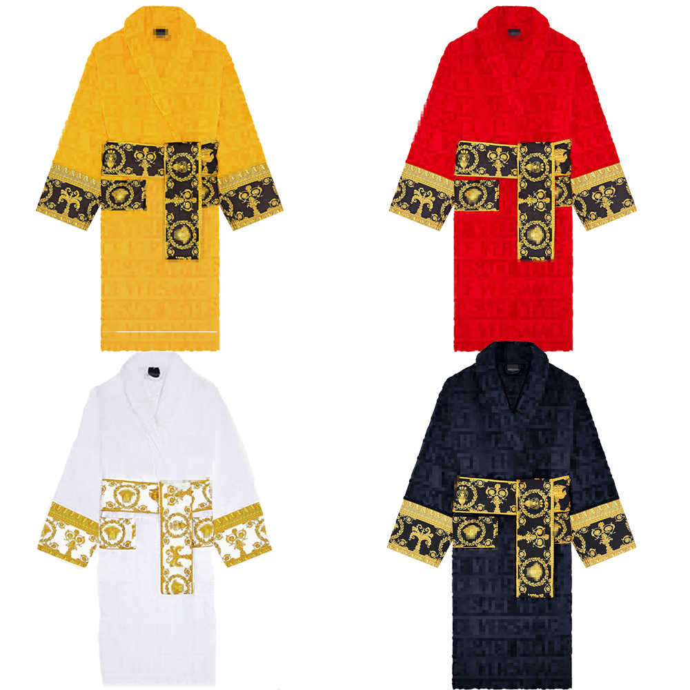 High Quality 100% Cotton Sleepwear Designer Luxury Bath Robe Bathrobe Women 