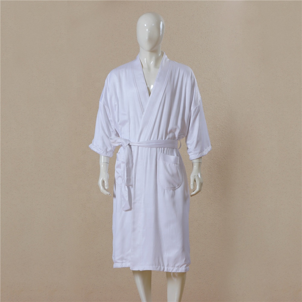 Unisex White Towel Robe Terry Cloth Robes White Robes Men Bathrobe For Hotel Home Spa 
