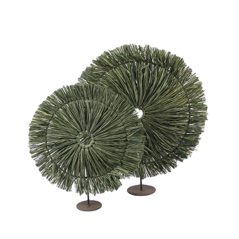 New Style Luxury Sunshine Handmade Home Decorative Raffia Grass Table Decoration 