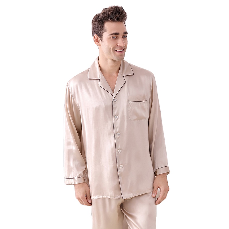 Top Quality Wholesale Pajamas Mens Pajama Men&#39;s Sleepwear Silk Pajamas 