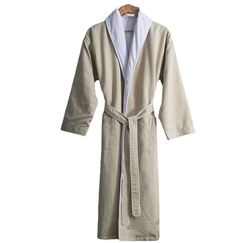 Men&#39;s Homewear Couple Nightgown Pajamas Bathrobe Cotton Women&#39;s Solid Color Casual House Robe Kimono Designer Vintage Sleepwear 