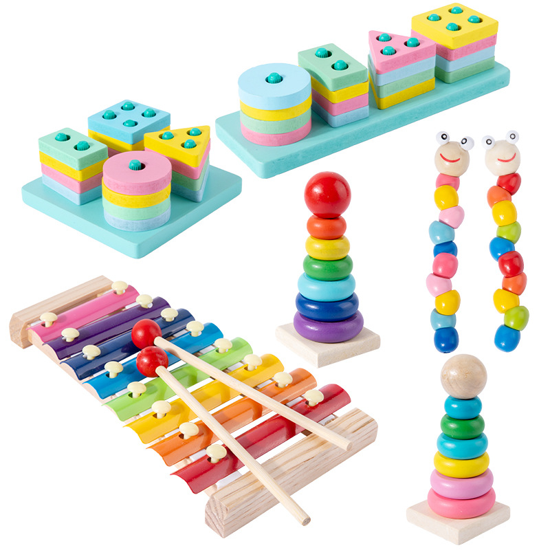 Multiple Styles Kid&#39;s Early Learning Educational Toys Wooden Montessori Toys Kids Intellectual Development Toy 