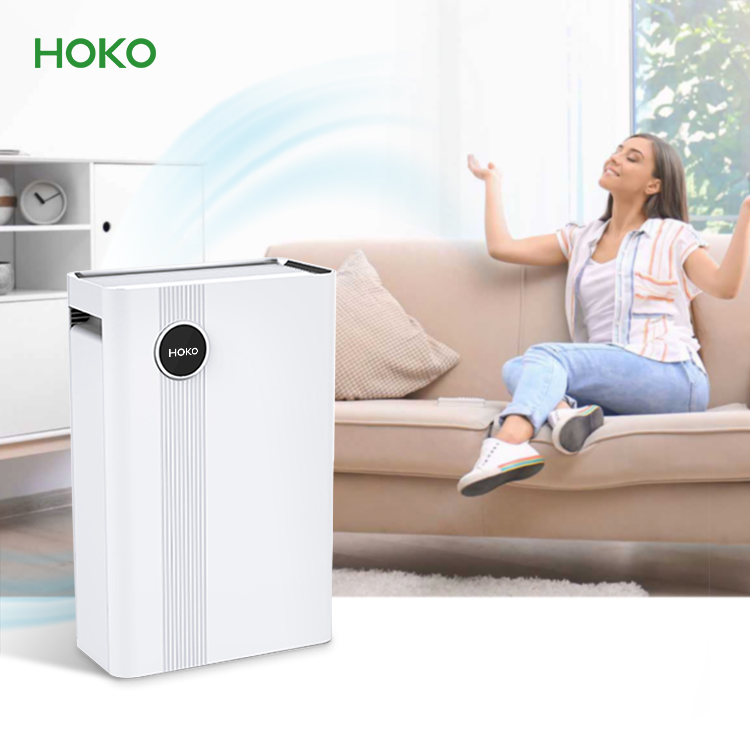 Smart Wifi Portable H13 True Filter Air Cleaner Allergies Pets Hair In Bedroom Large Air Purifier For Home 