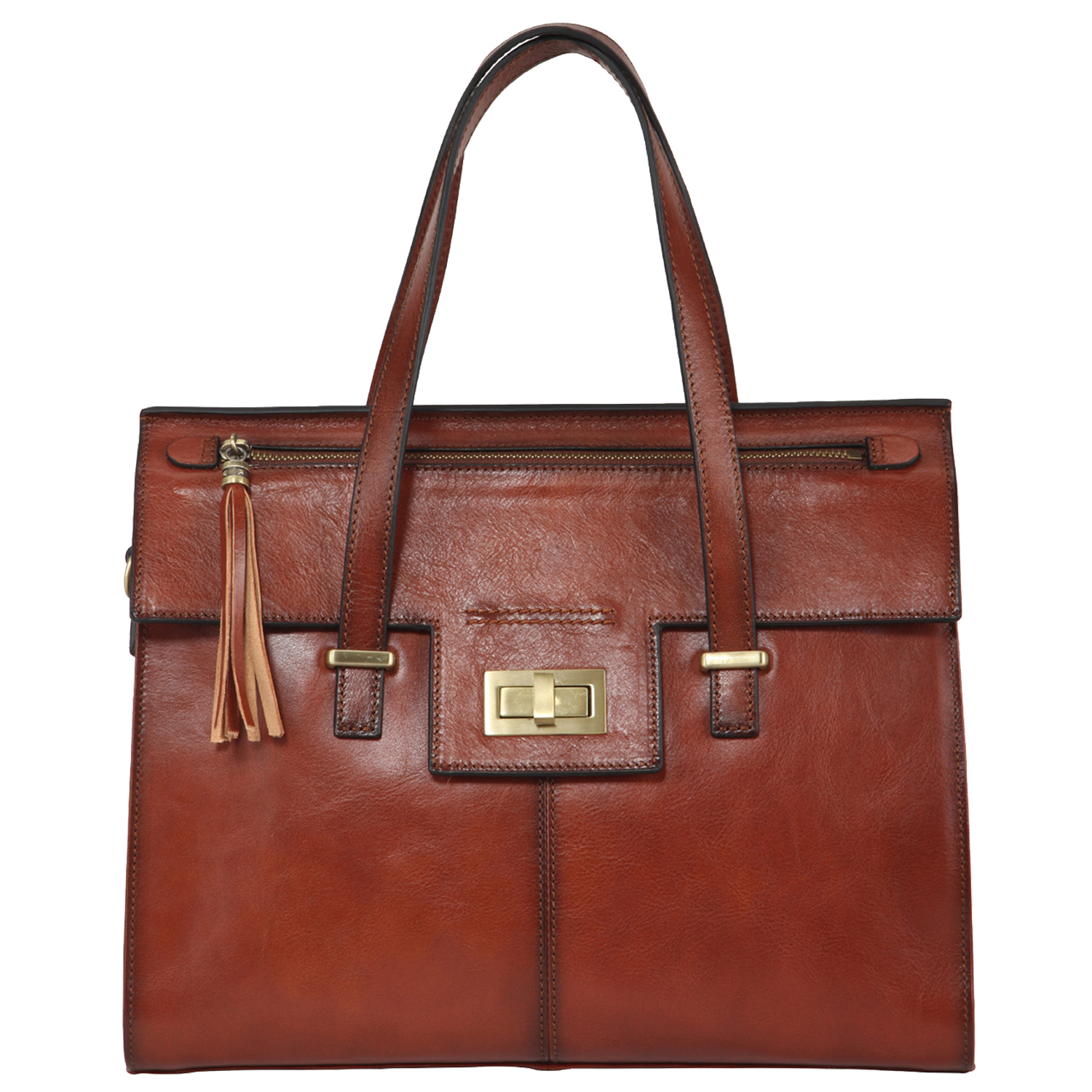 Custom Fashion Elegant Ladies Leather Tote Bag Vintage Portable Handbag 