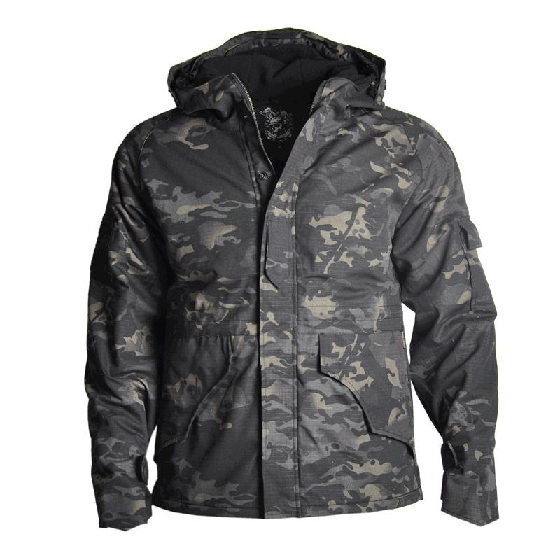 Wholesale Men&#39;s And Women&#39;s Waterproof Camouflage Cold Windbreaker Autumn Winter Jacket 