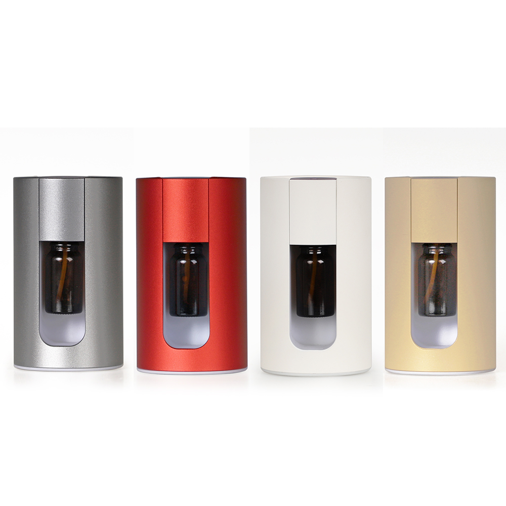 Led Light Rechargeable Portable Nebulizer Fragrance Scent Essential Oils Car Diffuser 