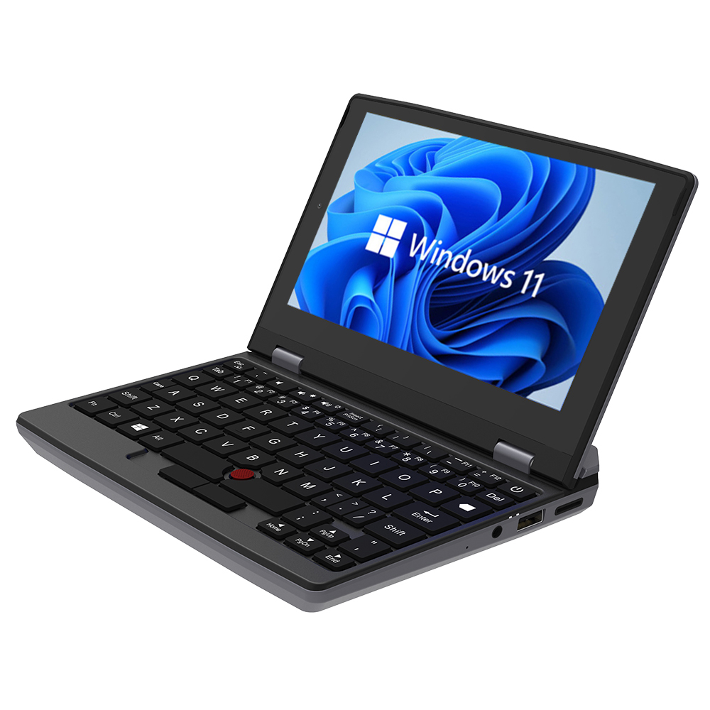 2022 Portable Mini Laptop Wins 11 7 Inch Touch Screen Office Notebook J4105 12gb+1tb Pocket Netbook Win10 Micro Computer 