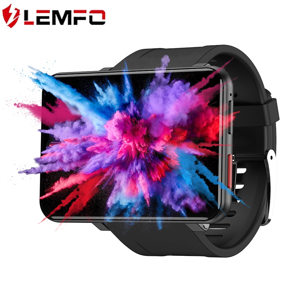 Lemfo Lemt Durable Digital Oem Custom Logo 2.86 Inch Screen 2700mah Battery Smart Watch Phone For Men 