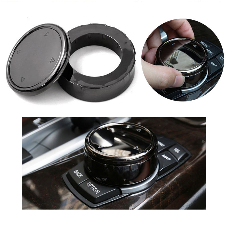 Car Multimedia Button Knob Cover Ceramic For Bmw X1 F25 X3 X5 F16 X6 1 2 3 5 Series F10 F20 F30 F34 Auto Interior 