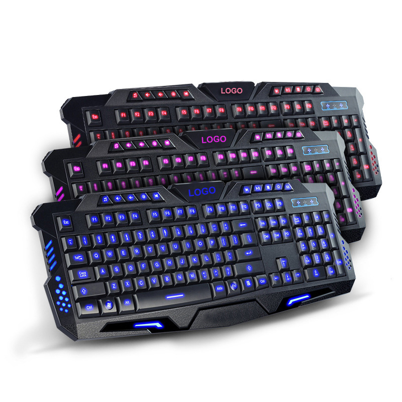 Mechanical Feel Gaming Keyboard Wired Usb Pc Backlit Gamer 104 Keys Keycaps Rainbow Keyboard Backlight For Computer Accessories 