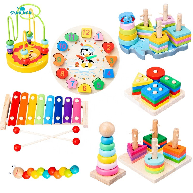 Wholesale Baby Montessori Toys Wooden Toys Intellectual Development Gifts Kid&#39;s Early Learning Toys 