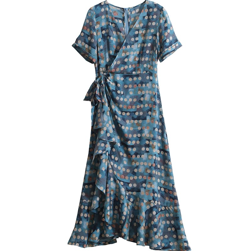 Oem Odm Fashion Floral Print Ladies Women Clothing Elegant Custom Clothing Casual Dresses Women