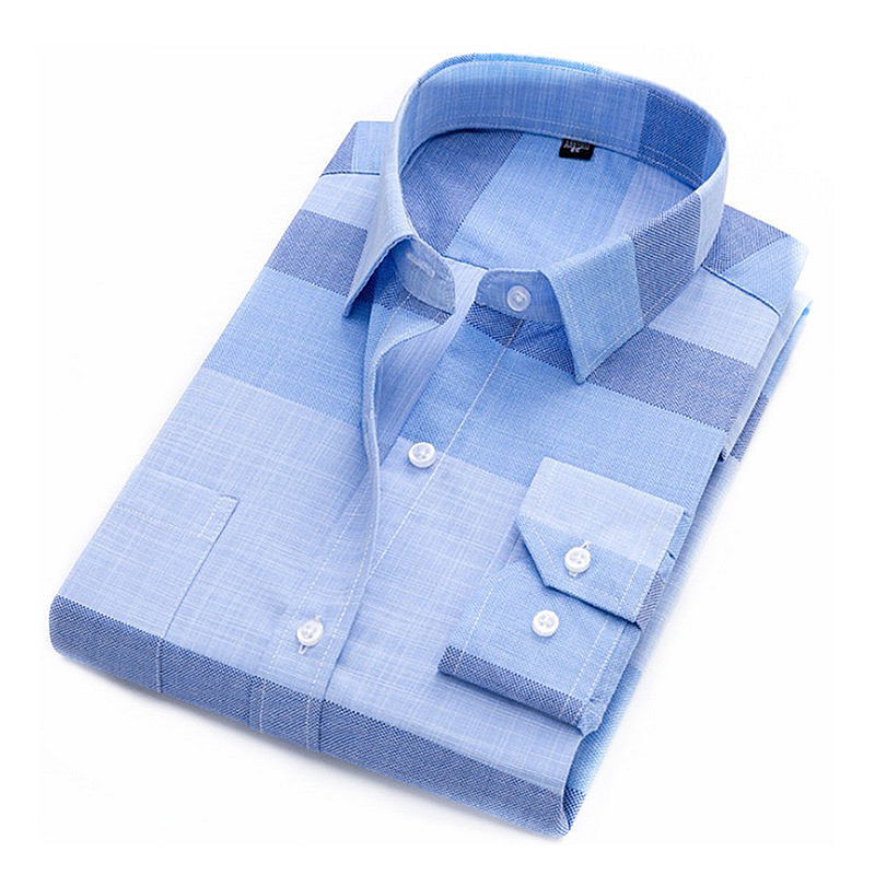 Shirt Manufacturer Wholesale Men Printed Plaid Long Sleeve Shirts Men Shirt 