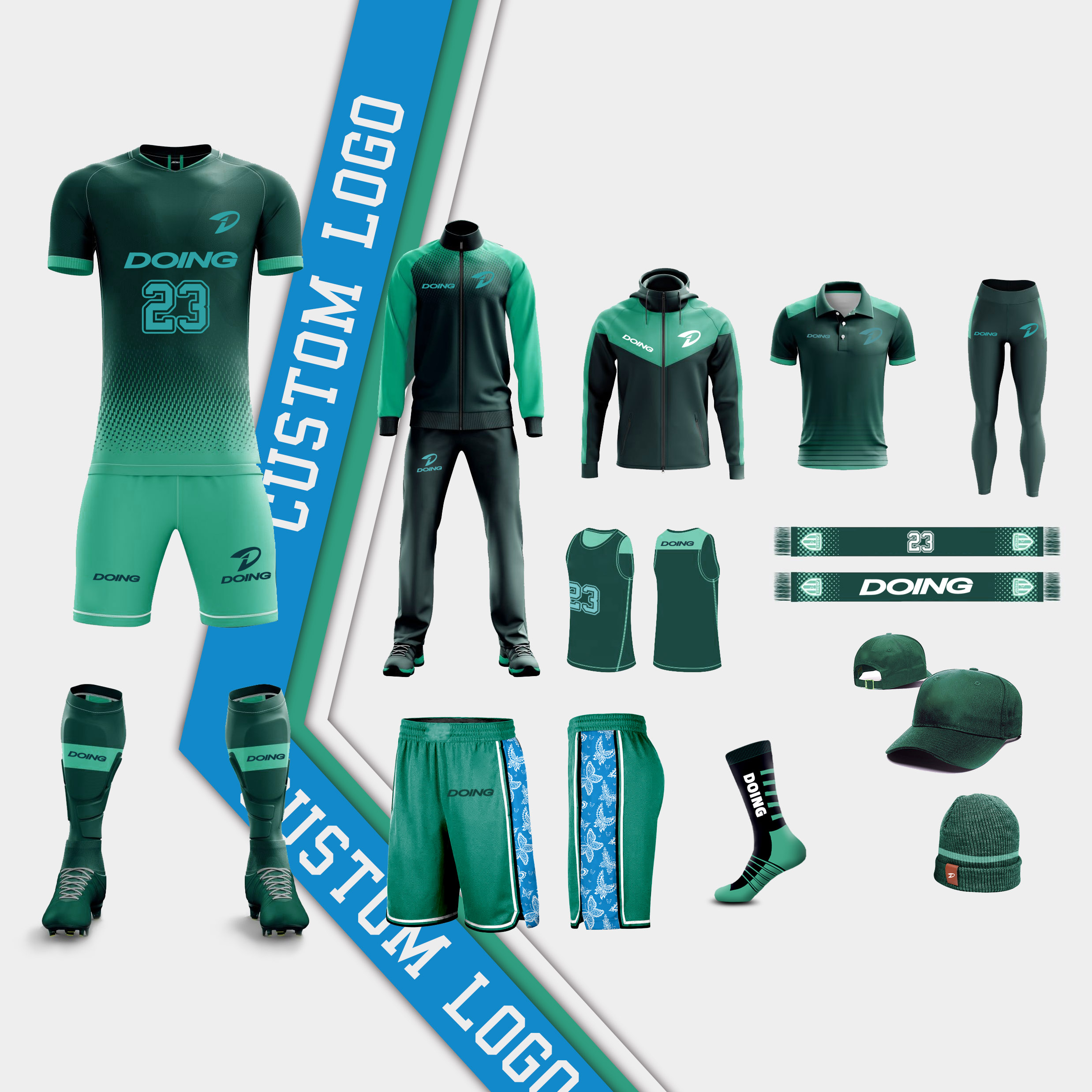 Sublimation Reversible Youth Kids Mens Modest Sportswear Men Custom Rugby Mesh Basketball Football Soccer Jerseys Wear Cloth Set 