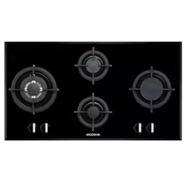 Efficient 90cm 4-Burner Gas Hob Built-in Household Appliance with Manual Safety Mechanism