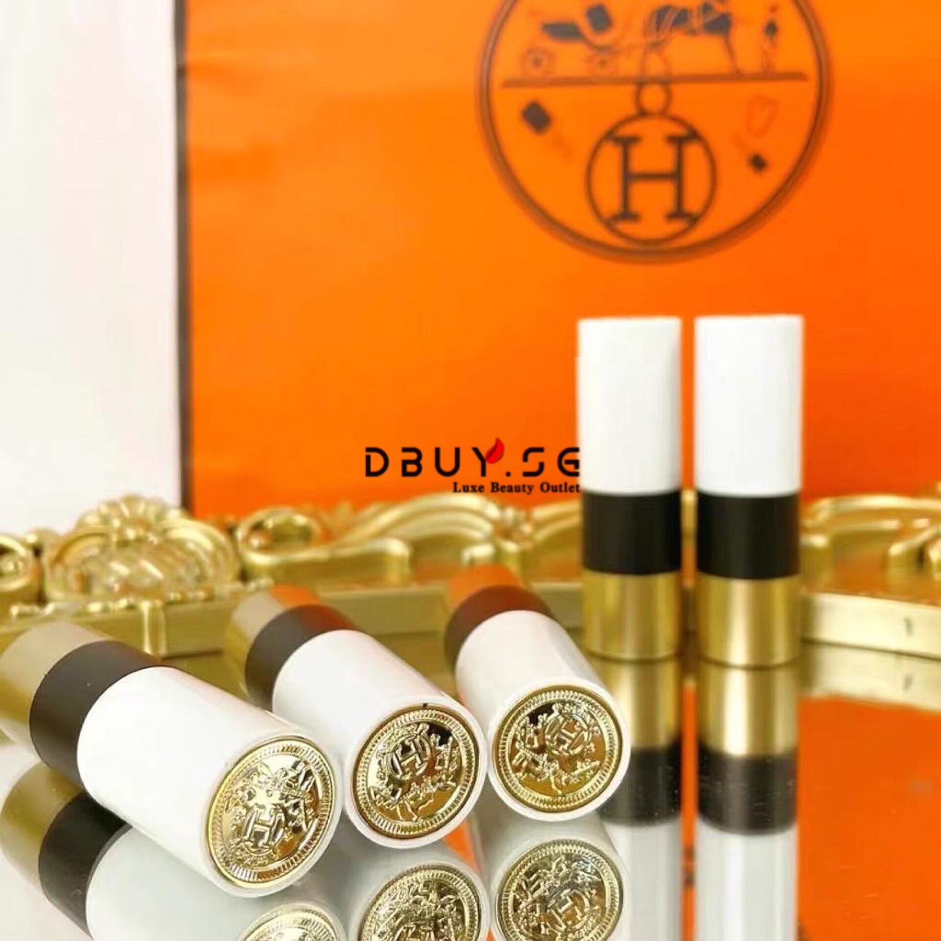 HERMES | Assorted Hermes Lipstick With Gift Box - Rouge Satin/Matte3.5g Christmas Gift