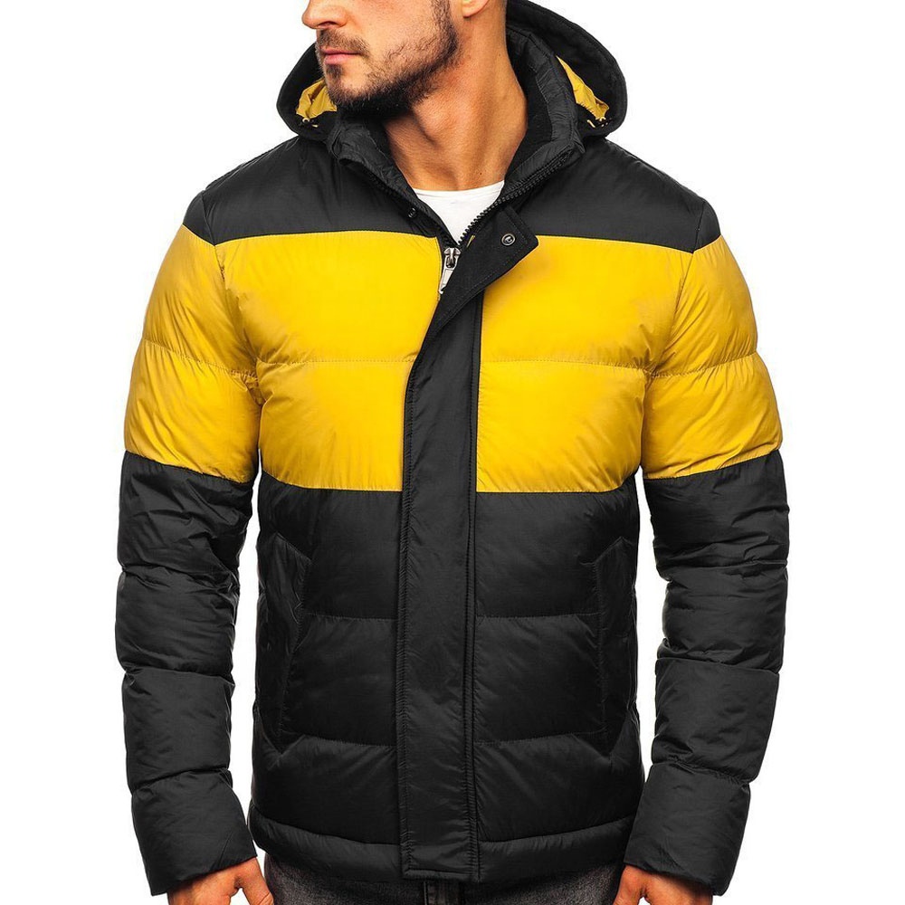 2022 Wholesale Men&#39;s Quilted Down Winter Jacket Two Toned Windbreaker Warm Lightweight Puffer Jackets 