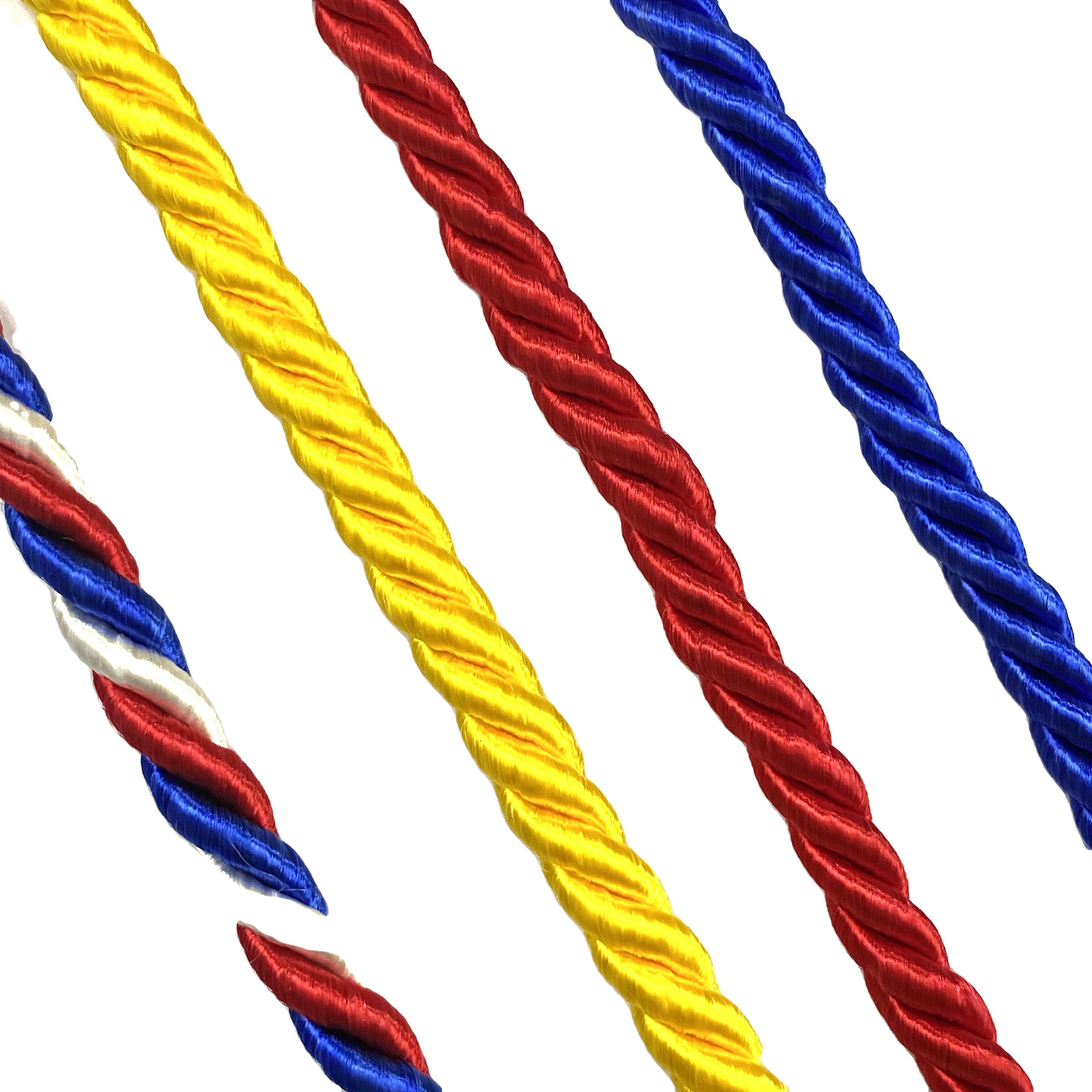 Multi Size Custom Color Strong Round Twisted Cords 6mm 8mm Deals In Wholesale Use For Graduation Gown Dress And Decorations 